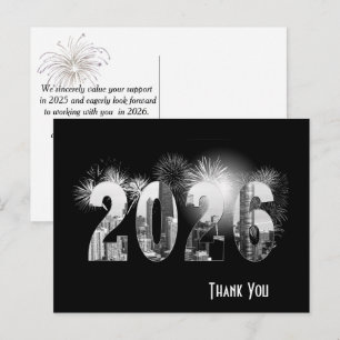 Carte Postale Remerciements d'affaires pour la nouvelle année 20