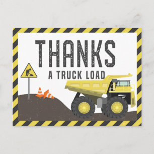 Carte Postale Remerciements d'anniversaire pour un camion de cha