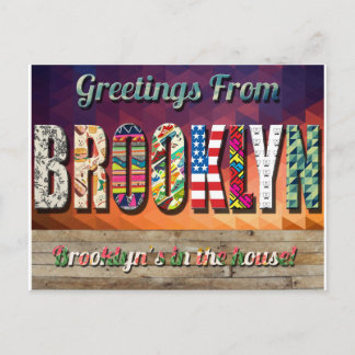 CARTE POSTALE REMERCIEMENTS DE BROOKLYN POSTCARD !