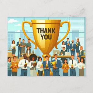 Carte Postale Remerciements du jour de l'appréciation des employ