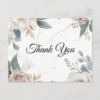 Carte Postale Remerciements Floraux