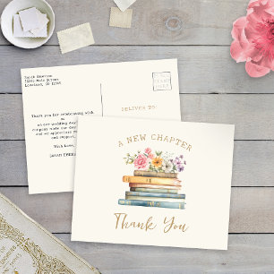 Carte Postale Remerciements pour la Baby Shower "Un Nouveau Chap
