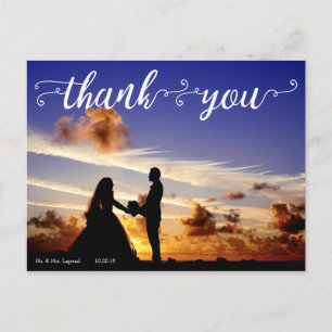 Carte Postale Remerciements pour mariage