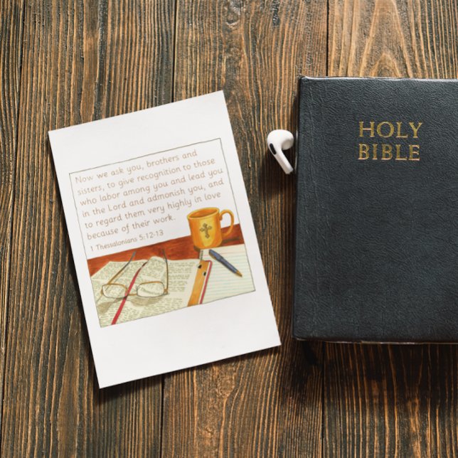 Carte Postale Remercier le Pasteur pour son Appreciation (Créateur téléchargé)