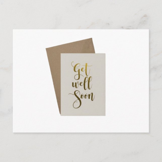 Carte Postale remets-toi vite (Devant)