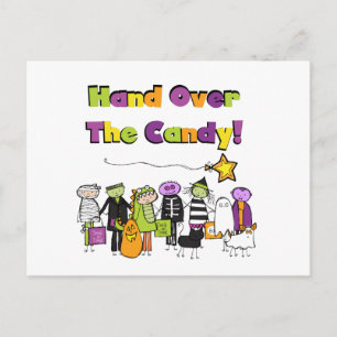 Carte Postale Remettez-vous les bonbons, les t-shirts et les cad