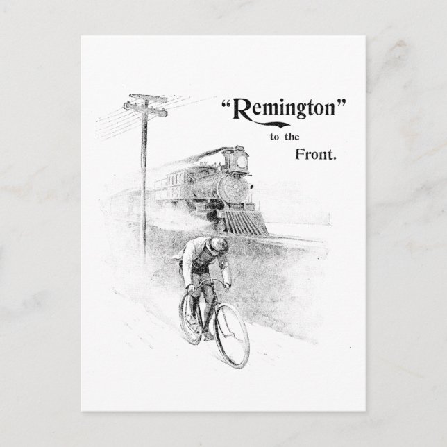 Carte Postale Remington Bicyclettes (Devant)