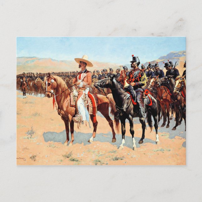 Carte Postale Remington - The Mexican Major, peinture d'art (Devant)