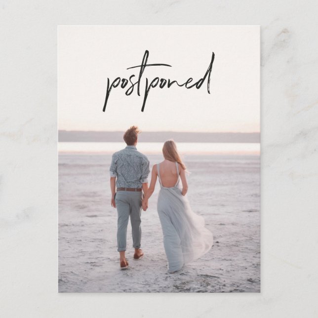 Carte Postale Remise du Mariage photo Changement de date (Devant)