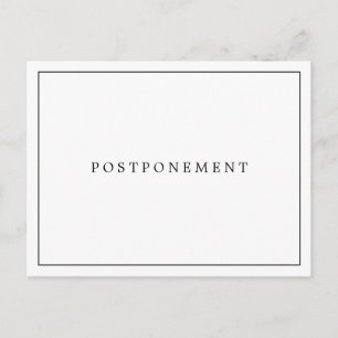 Carte Postale Remise simple du Mariage noir et blanc