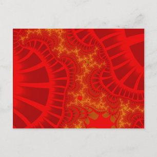 Carte Postale Remix rouge cerise