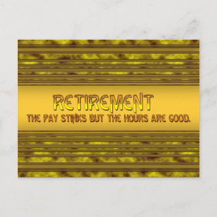Carte Postale Rémunération de retraite