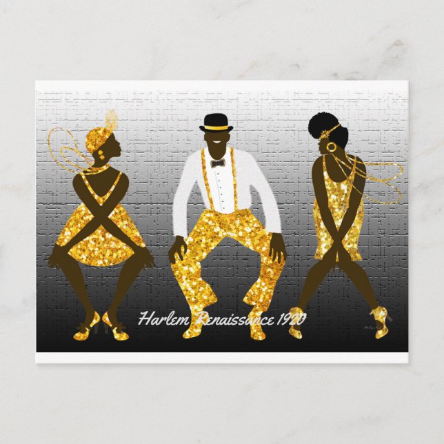 Carte Postale Renaissance de Harlem 1920 (Devant)