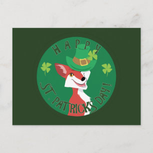 Carte Postale Renard de la Saint Patrick