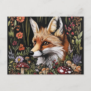 Carte Postale Renard Mystique dans la Forêt Enchantée