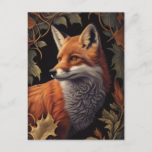 Carte Postale Renard rouge   Élégant portrait animal sauvage
