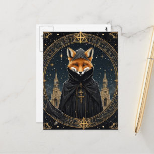 Carte Postale Renard roux en robes