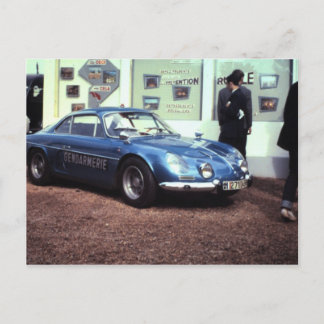 Carte Postale Renault alpin à Le Mans 1968