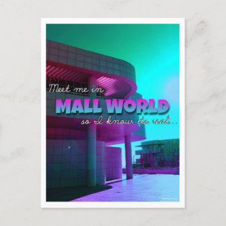 Carte postale "Rencontre-moi à.." Mall World 