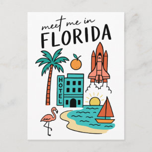 Carte Postale Rencontre-moi dans les vacances de plage de Florid