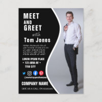 rencontrer BUSINESS logo personnalisé flyer Poster