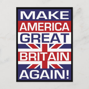 Carte Postale Rendez à l'Amérique la grandeur de la Grande-Breta