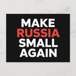 Carte Postale Rendre la Russie plus petite, la Russie plus petit