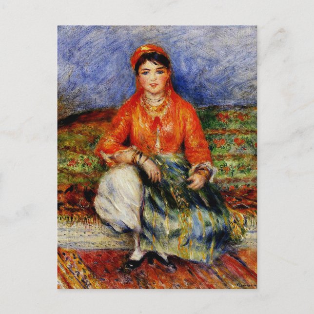 Carte Postale Renoir - Algérienne fille (Devant)
