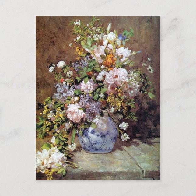 Carte postale Renoir Bouquet of Spring Flowers (Devant)