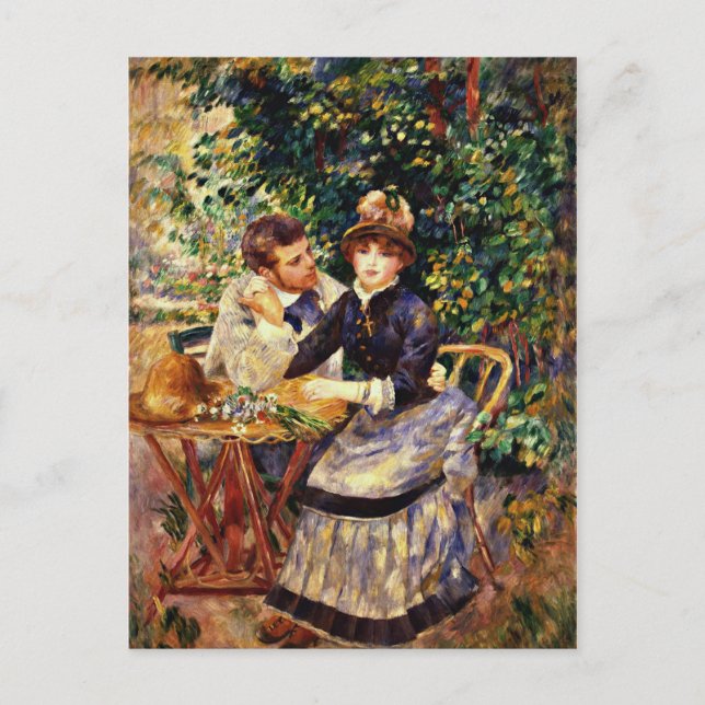 Carte Postale Renoir - Dans le jardin (Devant)