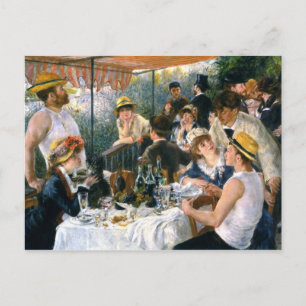 Carte postale Renoir, "Déjeuner de la fête nautiqu