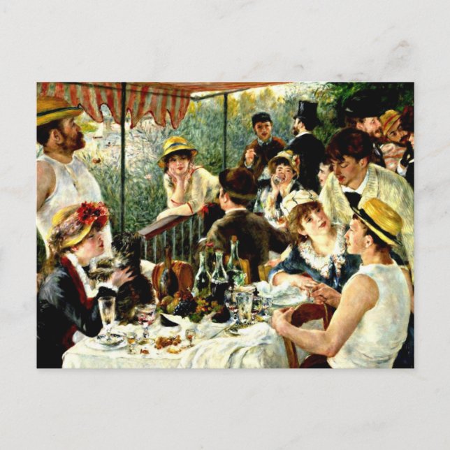 Carte Postale Renoir - Déjeuner du Boating Party-1881 (Devant)