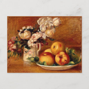 Carte Postale Renoir - Pommes et Fleurs