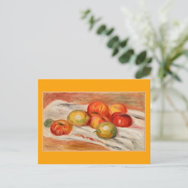 Carte Postale Renoir - Pommes, orange et citrons (Debout devant)