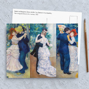 Carte Postale Renoir - Série de danse : Bougival, Ville & Campag
