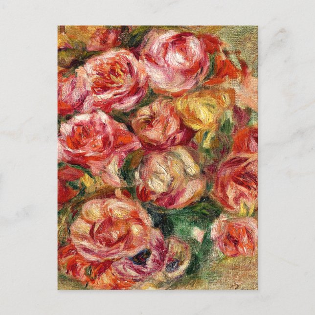 Carte Postale Renoir - Spray de Roses (Devant)