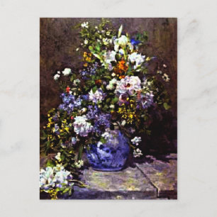 Carte Postale Renoir - Vase bleu