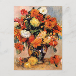 Carte Postale Renoir - Vase des fleurs, 1884