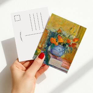 Carte Postale Renoncules au Vase Bleu   Pierre Bonnard