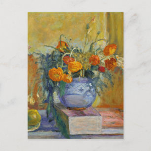 Carte Postale Renoncules dans un vase bleu de Pierre Bonnard