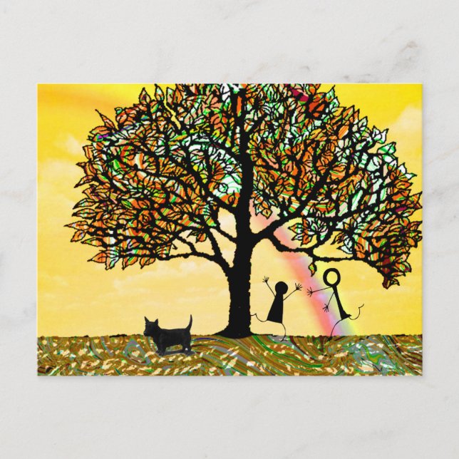 Carte Postale Renouvellement de l'arbre de vie (Devant)