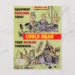 Carte Postale Réparations militaires