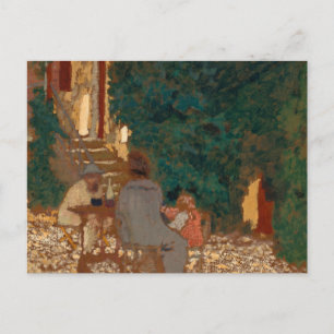 Carte Postale Repast in a Garden, 1898 par Edouard Vuillard