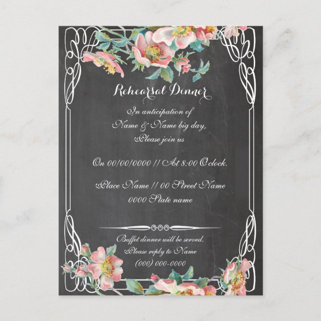 Carte Postale répétition, réception et direction (Devant)