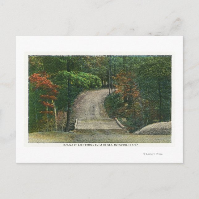 Carte Postale Réplique du pont Dernier du général Burgoyne (Devant)