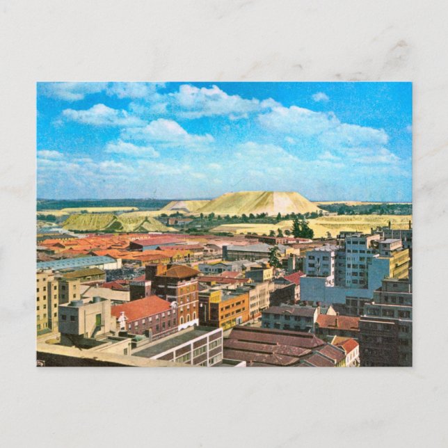 Carte Postale Réplique Vintage Johannesburg, mines d'or (Devant)