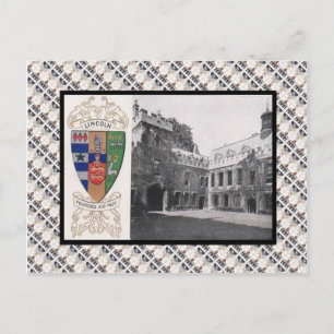 Carte Postale Réplique Vintage, Lincoln College Oxford