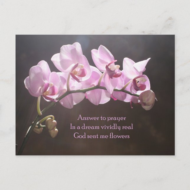 Carte Postale Réponse À La Prière (Devant)