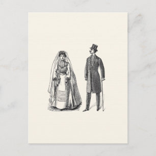 Carte postale Réponse de la mariée et de la chambr