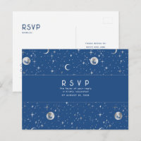 Réponse de mariage bleu nuit et argent Starry Nigh